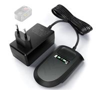 HUIESER Caricatore rapido stabile, compatibile con caricabatterie Bosch, alimentatore da 18 V, adatto a tutte le batterie - nero