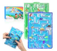 Huiguli 2 PCS Labirinto Gioco Sensoriale in Gel Dinosauro, Giocattoli Anti Stress per Bambini con Autismo e ADHD, Giochi Tattili Calmanti Verde e Blu