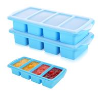 Huiguli 2 Stampo Silicone Freezer Meal Prep Zuppe Rettangolare | Contenitori Sal