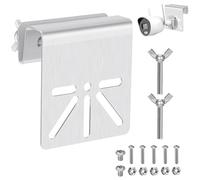 Huiguli Supporto in Acciaio, Supporto per Telecamera di Sicurezza Solare SoloCam S340 e Tapo C425, Viti Antiruggine, Installazione Senza Trapano, Telecamere IP Compatibili Modello PTZ Emisferico