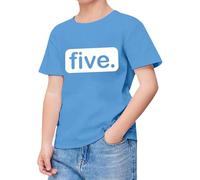 Huihong T-shirt per bambini per bambine da 1 a 13 anni cinque magliette a maniche corte con grafica alla moda girocollo magliette per ragazze adolescenti estate comoda cartone animato carino casual