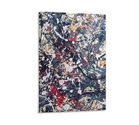 HUIHUO Stampa artistica da parete su tela, motivo: Jackson Pollock, decorazione artistica da parete per camera da letto, moderna, per la casa, 30 x 45 cm