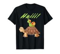 Huiii! Lumaca cavalca su Una Tartaruga. Maglietta