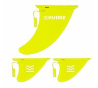 HUIIKE Pinna SUP Gonfiabile Confezione da 3 Rimovibile Pinna per SUP Aerodinamica con Blocco di Sicurezza | Accessori Stand Up Paddle | Deriva Tavola Gonfiabile | Fins per Tavola, Canoa, Kayak
