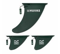 HUIIKE Pinna SUP Gonfiabile Confezione da 3 Rimovibile Pinna per SUP Aerodinamica con Blocco di Sicurezza | Accessori Stand Up Paddle | Deriva Tavola Gonfiabile | Fins per Tavola, Canoa, Kayak