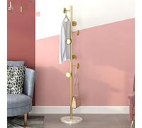 HUIJ Appendiabiti in Metallo,Base Stabile in Marmo,Alta qualità con Ganci,Cappello da Albero in Metallo o Appendiabiti a Disco,Appendiabiti da Terra per Camera da Letto,Montaggio Facile (170 cm)