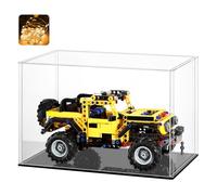 HUIJINTAO Vetrina in Acrilico Trasparente, Teca Plexiglass Contenitori Cubo Scatola Vetrina Espositiva per Collezionismo, Modellismo, Minifigure, Statuette (14.6x11x12inch;37x28x31cm)