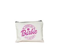 HUIJIQX Com at Barbie Cartoon Stampa Trousse Donna Borsa per Matite in Tela Borsa per Penne per Studenti Borsa da toilette Regalo Riutilizzabile, 2 pezzi, 22cmX18cm
