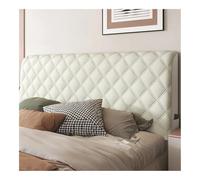 HUIJIQX Copricapo in velluto spesso per letto, peluche all-inclusive, copertura per testiera imbottita, colore grigio, corrimano letto, protezione antipolvere, A beige, L 190 x H 70 cm