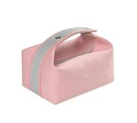 HUIJIQX Ins Wind, trousse portatile di alta qualità, semplice e di grande capacità, da donna, in tela, alla moda, per trucchi (rosa)