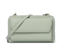 HUIJIQX Portamonete Borsa Del Telefono Del Cuoio Genuino Crossbody Estate Della Pelle Bovina Portafoglio Delle Donne, Verde, 2PCS