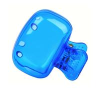 HUIJIQX Set di 3 portaspazzolino da denti da viaggio in plastica per spazzolino da denti (blu, 3 pezzi)