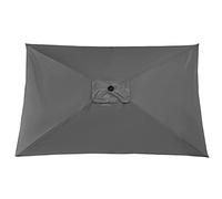 HUIKJI Parasole di ricambio per ombrellone, rettangolare, 3,5 x 1,5 m, ricambio per ombrellone da giardino, spiaggia, tenda da sole (solo tenda)
