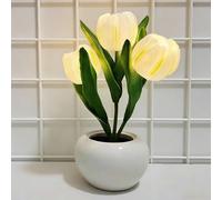 HUIKUANGEU Lampada da Tavolo a LED a Forma di Fiore,Lampada a Tulipani,Lampada Tulipani,Romance Tulipani Night Light,Luce Notturna A Led con Tulipani,per Camera da Letto,Decorazione Domestica