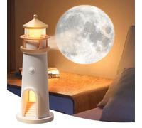 HUIKUANGEU Luce di Proiezione Lunare,Lampada Faro,Luce Notturna,Romantica Lampada Proiettore,Luce a LED per Proiezione Lunare con Sensore di Luce Automatico,Luce Notturna a LED,per Camera da Letto