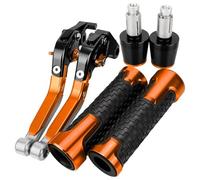 HUILA For 125 DUKE 125 2011-2014 2015 2016 2017 2018 2019 2020 2021 2022 2023 2024 Leve freno frizione Manubrio Manopole Fine(Orange)