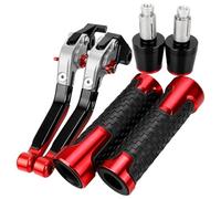 HUILA Leva freno frizione regolabile for moto RSV MILLE/R, estremità manubrio for RSV 1000 Mille R 1999 2000 2001 2002 2003(Red)