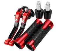 HUILA Leve freno e frizione in alluminio for moto YZF-R1 YZF R1, estremità manopole manubrio for YZFR1 1999 2000 2001 2002 2003(Red)