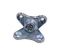 HUIMIMA Staffa angolare for mobili, rinforzo angolare, 1 pz. Staffa angolare in lega di zinco Codice angolare Connettore tre in uno Accessori for mobili(Blue Zinc Plating)