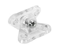 HUIMIMA Staffa angolare for mobili, rinforzo angolare, 1 pz. Staffa angolare in lega di zinco Codice angolare Connettore tre in uno Accessori for mobili(Transparent Plastic)
