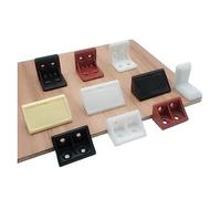 HUIMIMA Staffa angolare for mobili, rinforzo angolare, 10 pezzi in nylon, angolo retto spesso in plastica, angolo di 90 gradi, raccordi for armadietti in compensato, codice angolare(10PCS01)