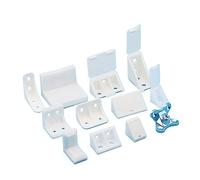 HUIMIMA Staffa angolare for mobili, rinforzo angolare, 10 pezzi staffe angolari ispessite in plastica di nylon, accessori for armadietti in compensato ad angolo retto, codice angolare(10PCS 40x22)