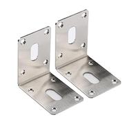HUIMIMA Staffa angolare for mobili, rinforzo angolare, 2 pezzi, elementi di fissaggio in acciaio inossidabile, protezione angolare, staffe di supporto, protezione angolare(70 * 70MM)