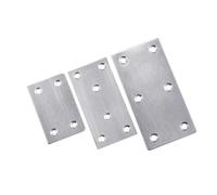 HUIMIMA Staffa angolare for mobili, rinforzo angolare, 4 pezzi in acciaio inossidabile Codice angolare Connettore Scheda piano Codice di collegamento Piastra piana Tavolo Sedia Pezzo fisso(80mmX40mm)