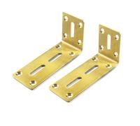 HUIMIMA Staffa angolare for mobili, supporto angolare, 2 pezzi staffa a L in acciaio inossidabile supporto angolare for mensole for mobili, armadi, tavoli e sedie(Gold,180x90x45mm)