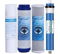 HUINING - Kit di filtri per acqua di ricambio, universale, 25,4 x 6,3 cm, 5 micron, per tutti i sistemi RO di casa, ogni unità RO standard e sistema di filtro dell'acqua sotto lavello (75G)