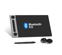 HUION Inspiroy Dial 2 V2 Bluetooth 5.0 Tablet da disegno, PenTech 4.0 | 26,7 × 16,66 cm, due quadranti e 6 tasti di scelta rapida per arte digitale, compatibile con Windows, Mac, Android
