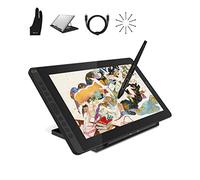 HUION Kamvas 16 (2021) Tavoletta Grafica, Display da 15,6 Pollici FHD 1920x1080, Stilo Senza Batteria 8192 Pressione della Penna e Supporto Regolabile, Ideale per l'Home Office e l'E-Learning, Nero