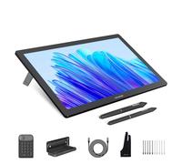 HUION KAMVAS Pro 19 4K UHD Tavoletta da disegno con schermo, penna PenTech 4.0 senza batteria con tablet grafico antiriflesso di seconda generazione, schermo multi-touch 98% Adobe RGB per artisti