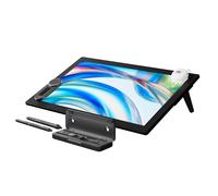 HUION Kamvas Pro 24 (Gen 3) Tablet da disegno touch con schermo, display grafico 4K UHD con doppio pennino a pressione 16384, PenTech 4.0, 99% Adobe RGB, tastiera wireless, monitor da 23,8 pollici