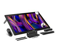 HUION Kamvas Pro 27 (144Hz) 4K UHD Tavoletta da disegno con schermo, PenTech 4.0 Stylus 16384 Pressione della penna, Canvas Glass 3.0 E<1 Tavoletta grafica 98% Adobe RGB Multi-Touch Disegno Monitor