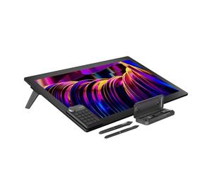 HUION KAMVAS Pro 27 4K UHD Tavoletta da disegno con schermo, penna PenTech 4.0 senza batteria con tablet grafico antiriflesso di seconda generazione, schermo multi-touch 98% Adobe RGB per artisti
