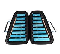 HUIOP 16 Tasti Glockenspiel 16 Note Piastra in Alluminio Xilofono Strumento a Percussione Musicale Educativo Precoce con Custodia Mallets per Sviluppo del Senso della Musica,Glockenspiel a 16 tasti