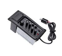HUIOP ® 4-Band EQ Sintonizzatore Equalizzatore Piezo Pickup EQ-7545R Pre-Amp Chitarra Acustica Preamp Amplificatore,Sintonizzatore Chitarra