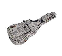 HUIOP 600D impermeabile Oxford tessuto stile diario a doppia cucitura, spallacci imbottiti, grande borsa per chitarra per 41 pollici, chitarra folk classica acustica, custodia per chitarra, borsa