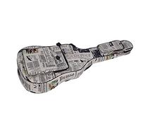 HUIOP 600D resistente all'acqua Tessuto Oxford Journal Style Double Stitched Imbottiti Cinghie Gig Bag Guitar Custodia per Chitarra Folk Classica 40 Inchs Acustica,Borsa per Chitarra,Borsa di