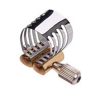 HUIOP Accessorio per Sassofono, Legatura per Sassofono Soprano, Regolazione a Vite Singola, Custodia Squisita, Simpatico Accessorio (Argento)