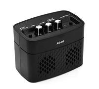 HUIOP AG-05 Amplificatore per chitarra elettrica Bluetooth Amplificatore da 5 Watt Uscita stereo Guadagno di distorsione Controllo del tono Monitoraggio da 3,5 mm Ingresso da 6,35 mm con batteria,ampl
