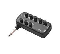 HUIOP Amplificatore a basso Mini amplificatore per cuffie portatile Amplificatore a basso Plug and Play per basso elettrico Strumento musicale 3 simulazioni di altoparlante incorporato Registrazione