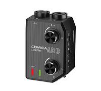 HUIOP Amplificatore per Microfono LINKFLEX AD3 Mixer/Adattatore/interfaccia Audio Preamp XLR a Due canali XLR / 3,5 mm / 6,35 mm-3,5 mm per Fotocamere DSLR da 3,5 mm e Smartphone