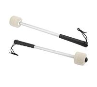 HUIOP Bacchette per Percussioni, Professionali, Leggere, Robuste, con Testa in Feltro di Lana, per Bacchette Bell Kit Grancasse