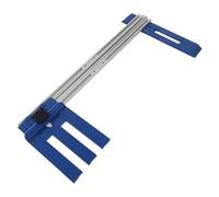 HUIOP Binario di Guida per Circolare in Alluminio 65 Cm, Utensile Taglio Regolabile Antiusura per Falegname, Precisione con Scala, Supporto Liscio, Distanza di Fissaggio con una