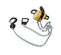 HUIOP Blocco a Leva, Mini Cricchetto di Sollevamento Portatile con Catena 1,5 M, Carico di 500 Kg, Ganci in Acciaio, Rotazione a 360°, Design del Freno con Nottolino Selettore,