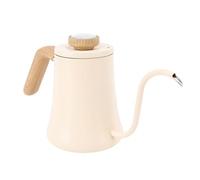 HUIOP Bollitore per caffè in Acciaio Inossidabile 304 per Versamento Accurato, Contenitore Gocciolamento Manuale da 600 Ml con Coperchio Termometro, Compatto e Portatile Uso Domestico