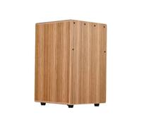 HUIOP Cajon Drum Box Tamburo in legno Tamburo a mano Superficie liscia e lucida Strumento a percussione Legno di zebra per principianti Scatola da viaggio per feste Tamburo antiscivolo