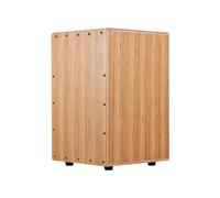 HUIOP Cajon Drum Box Tamburo in legno Tamburo a mano Superficie liscia e lucida Strumento a percussione Legno di zebra per principianti Scatola da viaggio per feste Tamburo antiscivolo